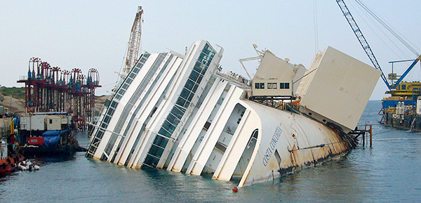 Costa Concordia Cruise Liner Capsized