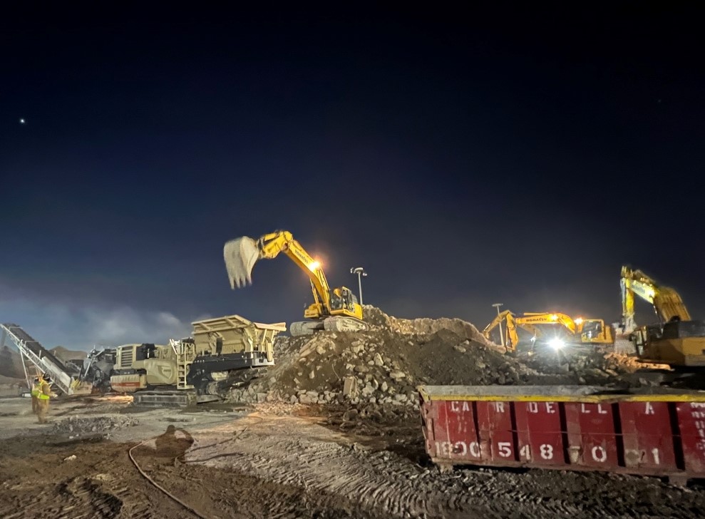 demolition equipment at JFK NYC