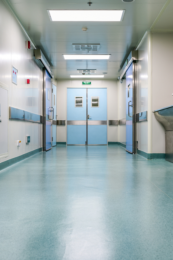 Hospital Corridor Before Demolition by R. Baker & Son