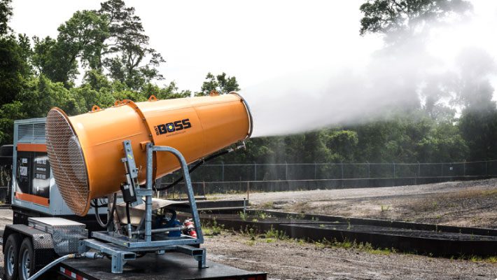 Vertical Water Curtains, The Future of Dust Control, Dustboss Water Cannon