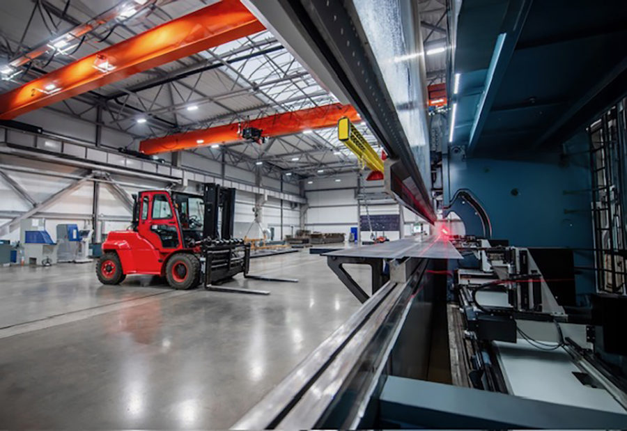 Warehousing and industrial rigging services for plant relocation.