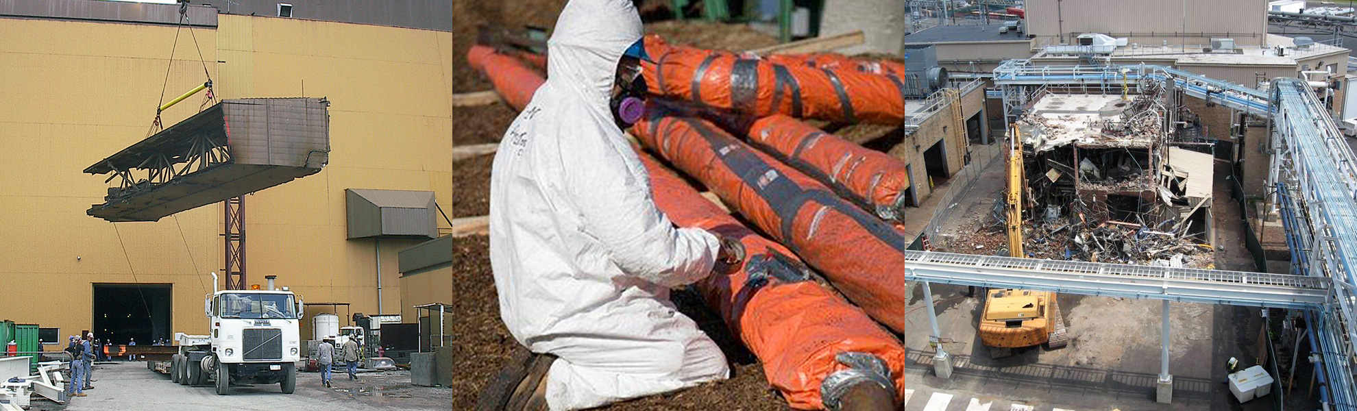 rigging and trucking, hazardous material worker, demolition within close proximity