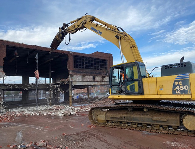 Demolition Project Makes Way for New Renaissance High School