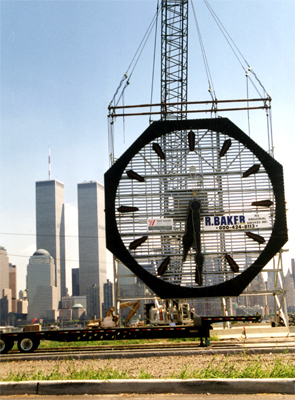 Dismantlement and Rigging of the Colgate clock by R. Baker & Son