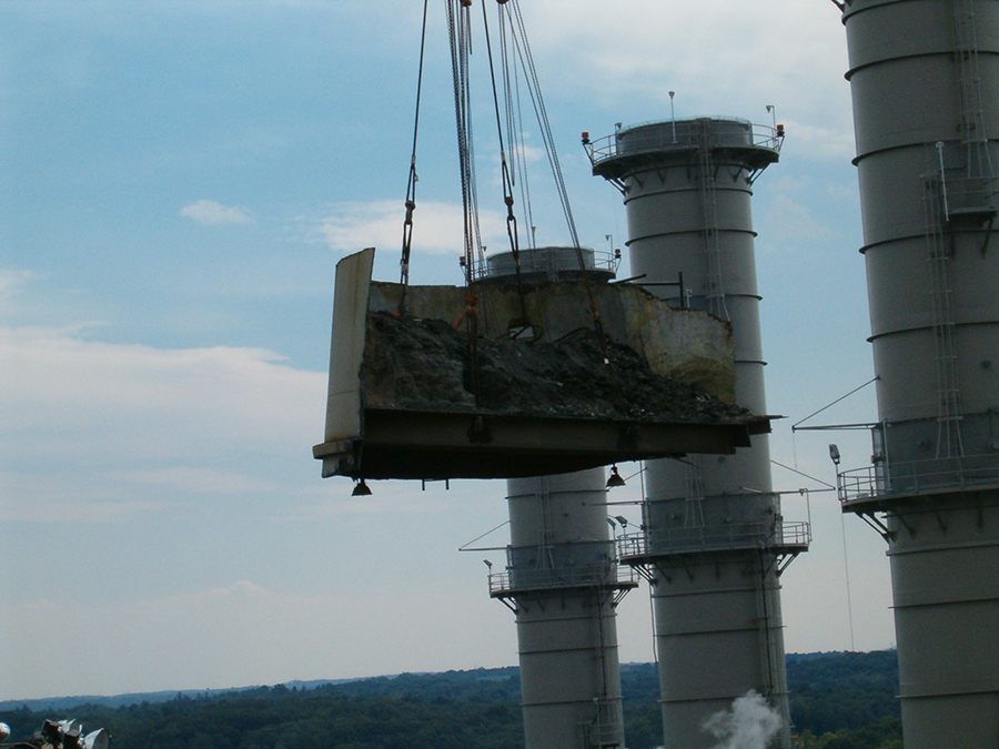 gunite lined stacks